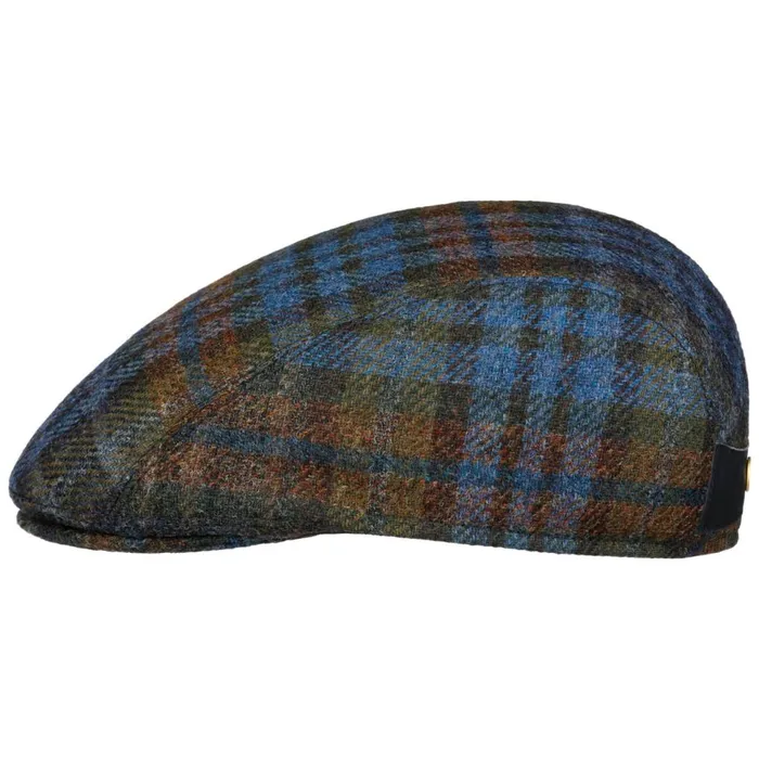 Men Flat Caps Mayser Lennart Check Shetland Flat Cap Beige Men Flat Caps Mayser Lennart Check Shetland Flat Cap Beige