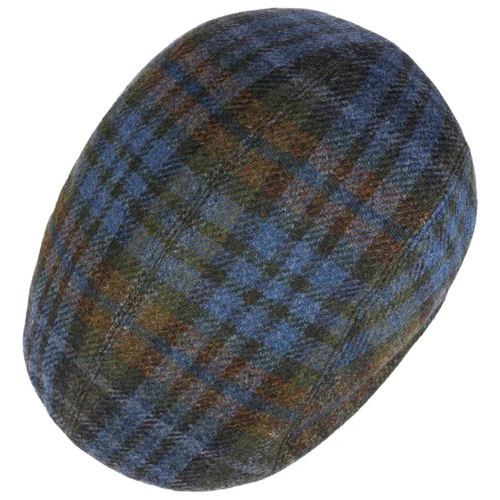 Men Flat Caps Mayser Lennart Check Shetland Flat Cap Beige Men Flat Caps Mayser Lennart Check Shetland Flat Cap Beige