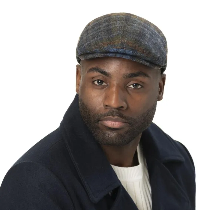 Men Flat Caps Mayser Lennart Check Shetland Flat Cap Beige Men Flat Caps Mayser Lennart Check Shetland Flat Cap Beige