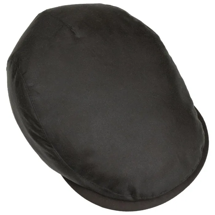 Men Flat Caps Mayser Matteo Plus Waxed Cotton Flat Cap Black Men Flat Caps Mayser Matteo Plus Waxed Cotton Flat Cap Black