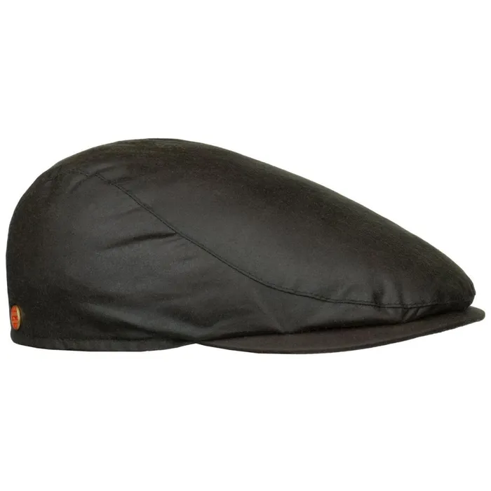 Men Flat Caps Mayser Matteo Plus Waxed Cotton Flat Cap Black Men Flat Caps Mayser Matteo Plus Waxed Cotton Flat Cap Black