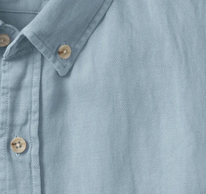 Men Garment Dyed Shirt Blue JohnstonandMurphy ShortSleeve Shirts Men Garment Dyed Shirt Blue JohnstonandMurphy ShortSleeve Shirts
