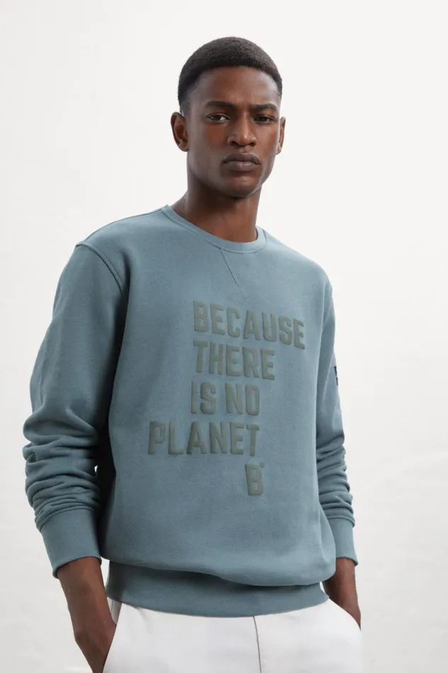 Men Green Aix Sweatshirt Ecoalf Sweatshirts