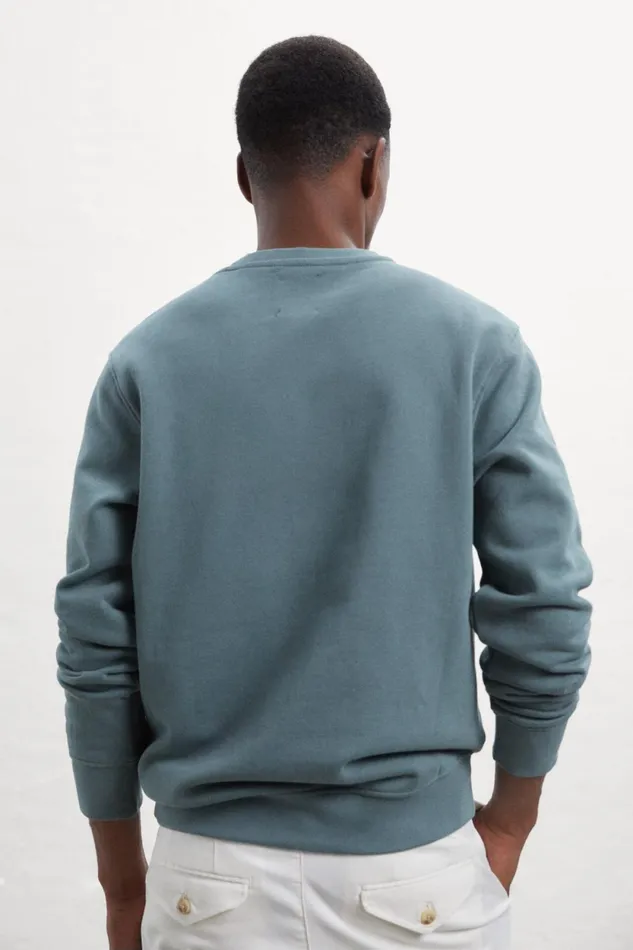 Men Green Aix Sweatshirt Ecoalf Sweatshirts