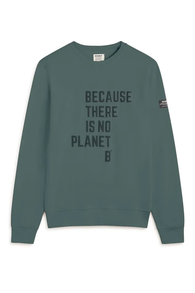 Men Green Aix Sweatshirt Ecoalf Sweatshirts