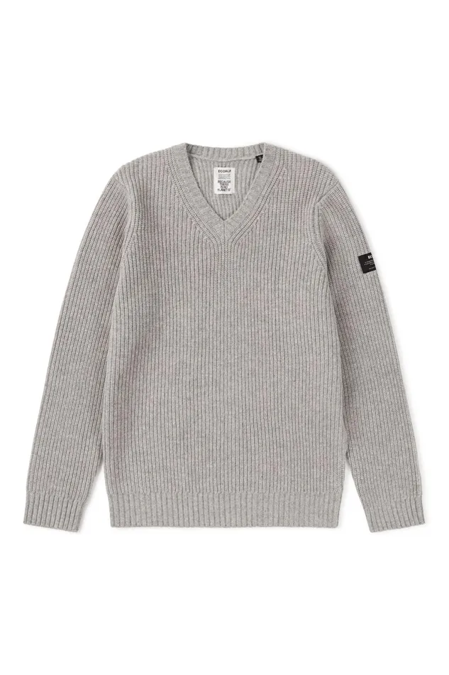 Men Grey Boj Sweater Ecoalf Knitwear