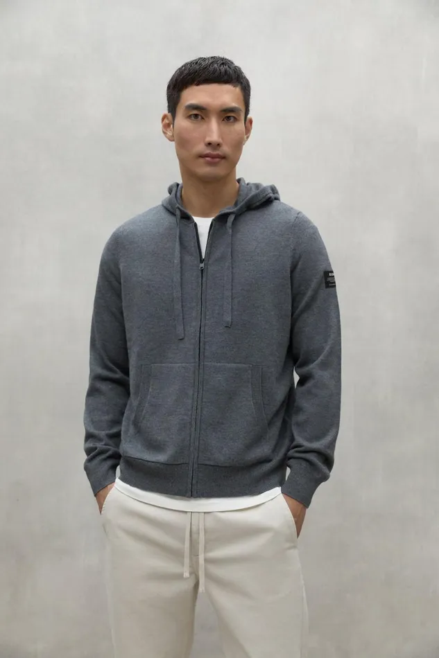 Men Grey Carpe Sweater Ecoalf Knitwear