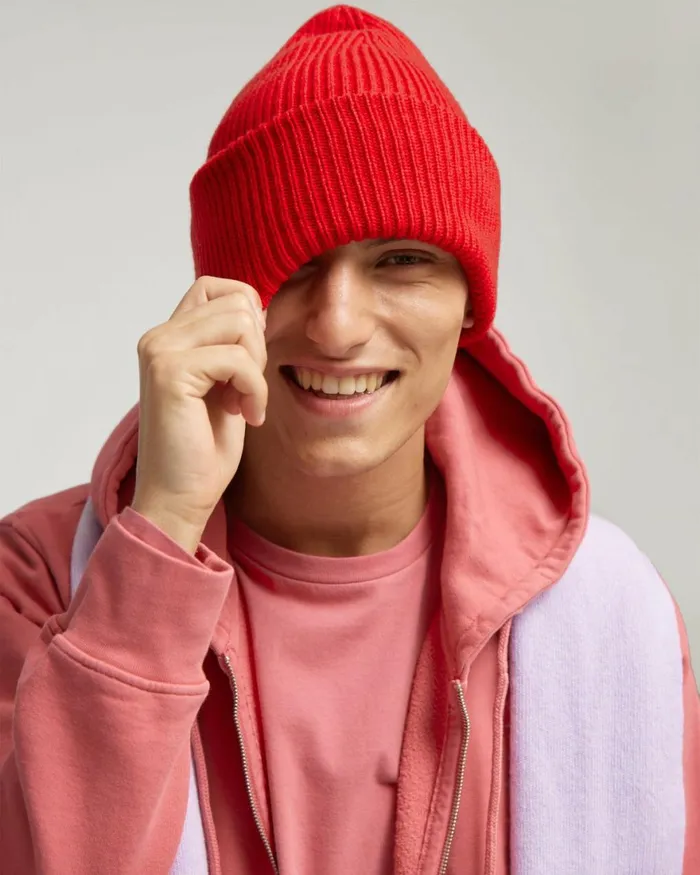 Men Hats Colorful Standard Merino Wool Hat Sandstone Orange