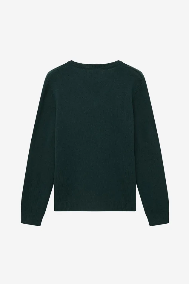 Men Hugo Cashmere Jumper Green Ecoalf Knitwear