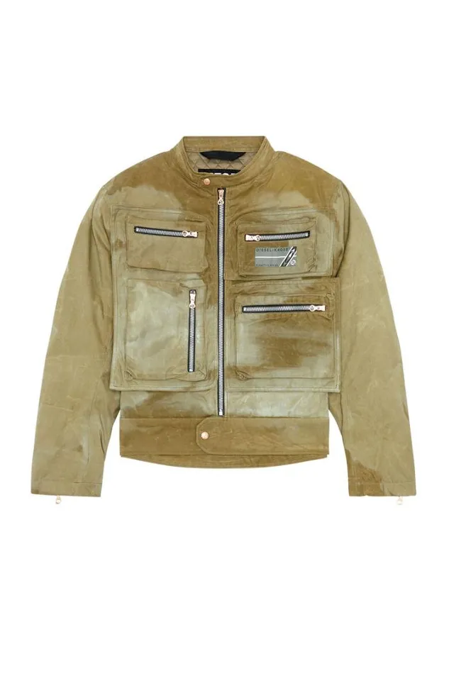 Men JEleven Military Green Diesel Outerwear And Jackets Men JEleven Military Green Diesel Outerwear And Jackets
