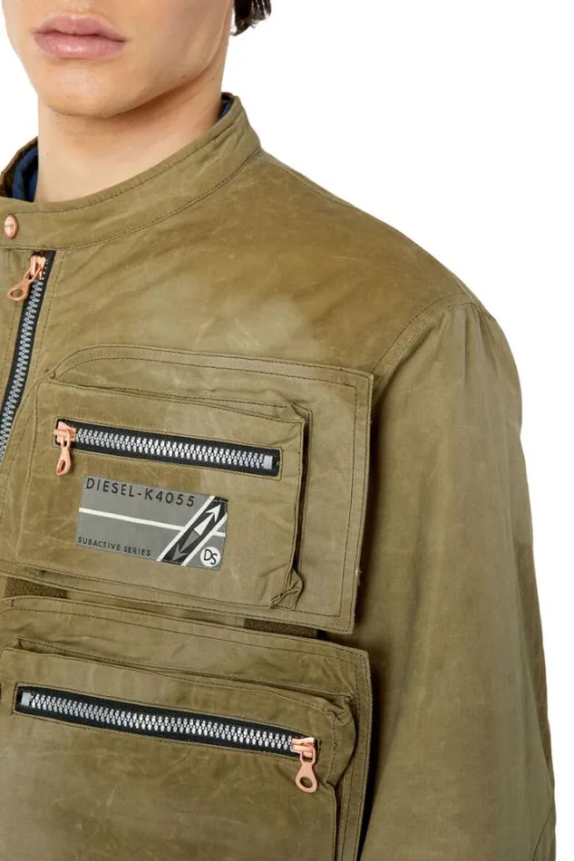 Men JEleven Military Green Diesel Outerwear And Jackets Men JEleven Military Green Diesel Outerwear And Jackets