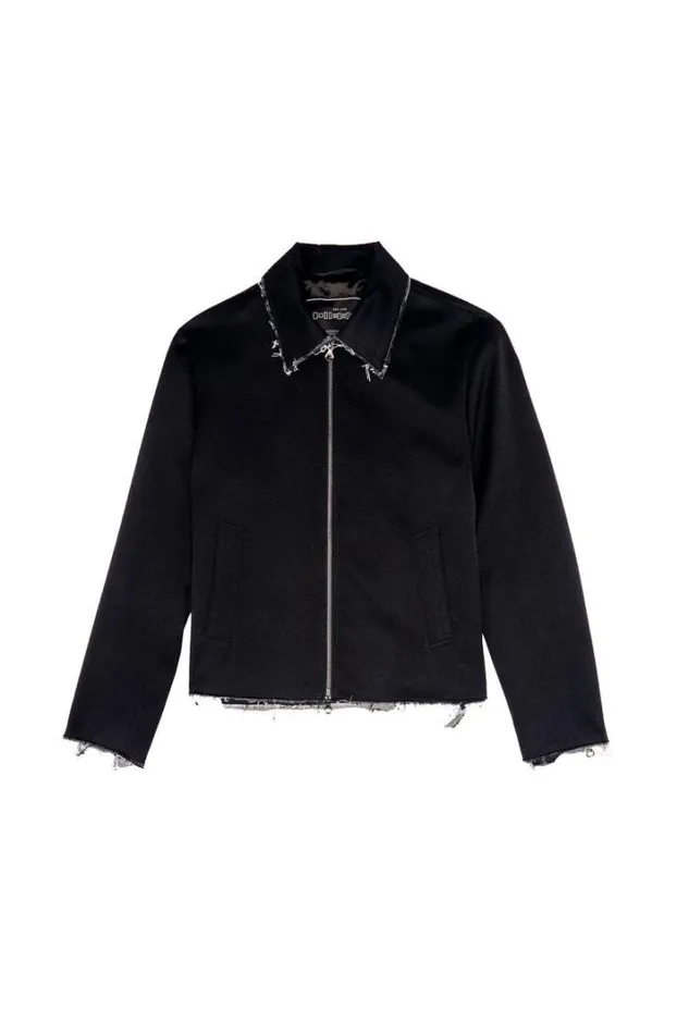 Men JPromFringes Black Diesel Outerwear And Jackets Men JPromFringes Black Diesel Outerwear And Jackets