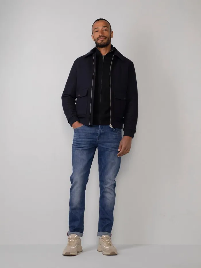 Men Jackets Petrol Industries Wool Jacket Dark Navy