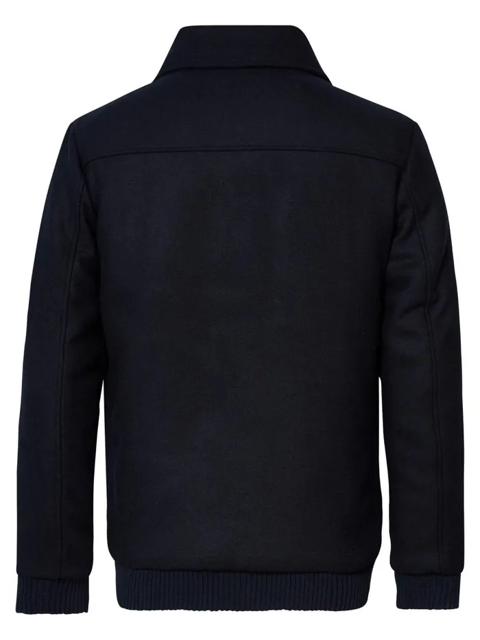 Men Jackets Petrol Industries Wool Jacket Dark Navy