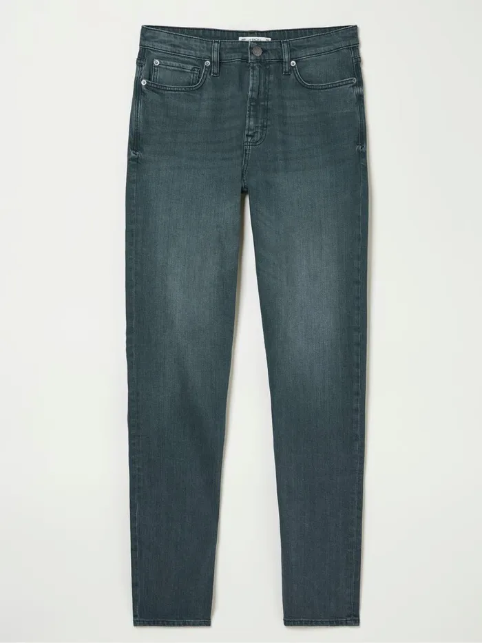 Men Jeans Fat Face Dark Teal Blue Slim Fit Jeans