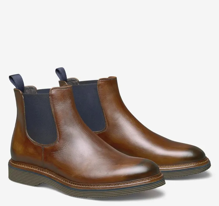 Men Jenson Chelsea Boot Brown Handstained Calfskin JohnstonandMurphy SlipOns and Loafers Men Jenson Chelsea Boot Brown Handstained Calfskin JohnstonandMurphy SlipOns and Loafers