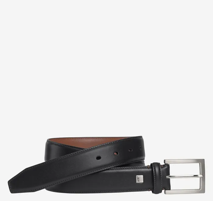 Men Johnston and Murphy Dress Belt Black JohnstonandMurphy Belts