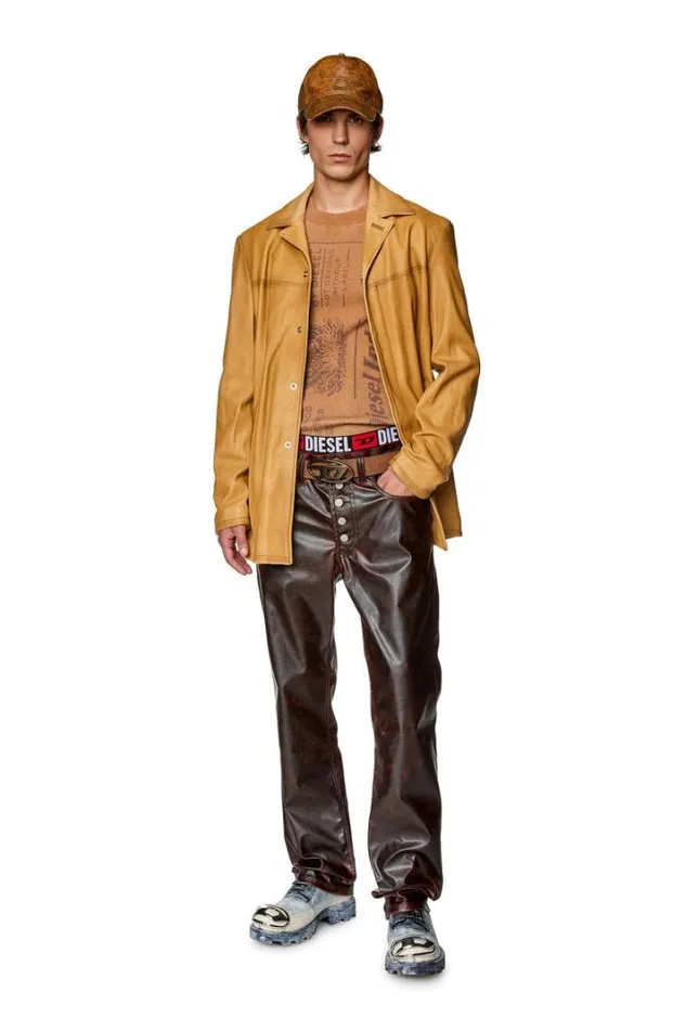 Men KIos Light Brown Diesel Knitwear