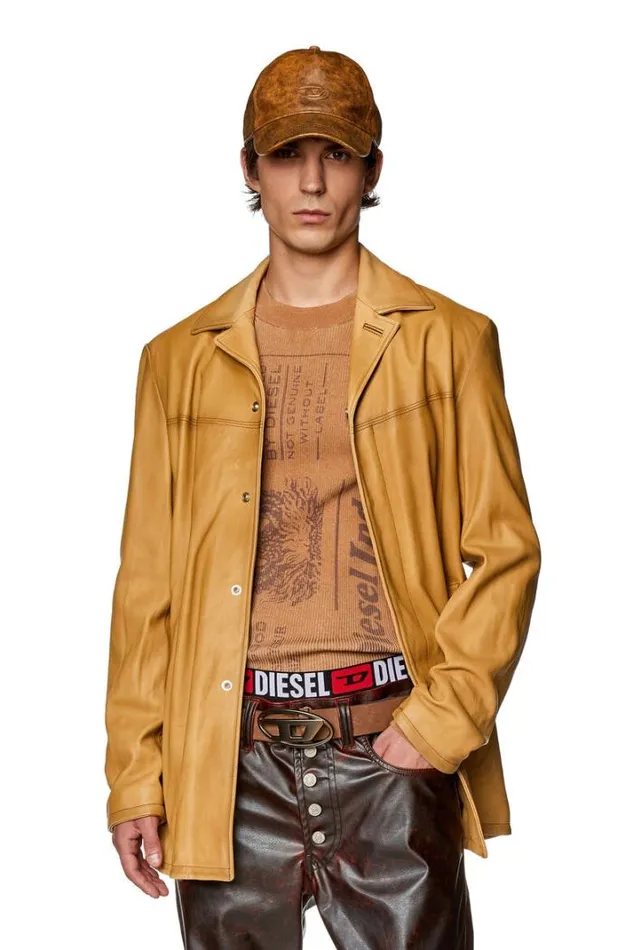 Men KIos Light Brown Diesel Knitwear Men KIos Light Brown Diesel Knitwear