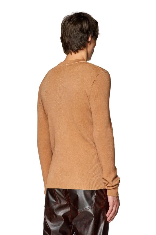Men KIos Light Brown Diesel Knitwear Men KIos Light Brown Diesel Knitwear