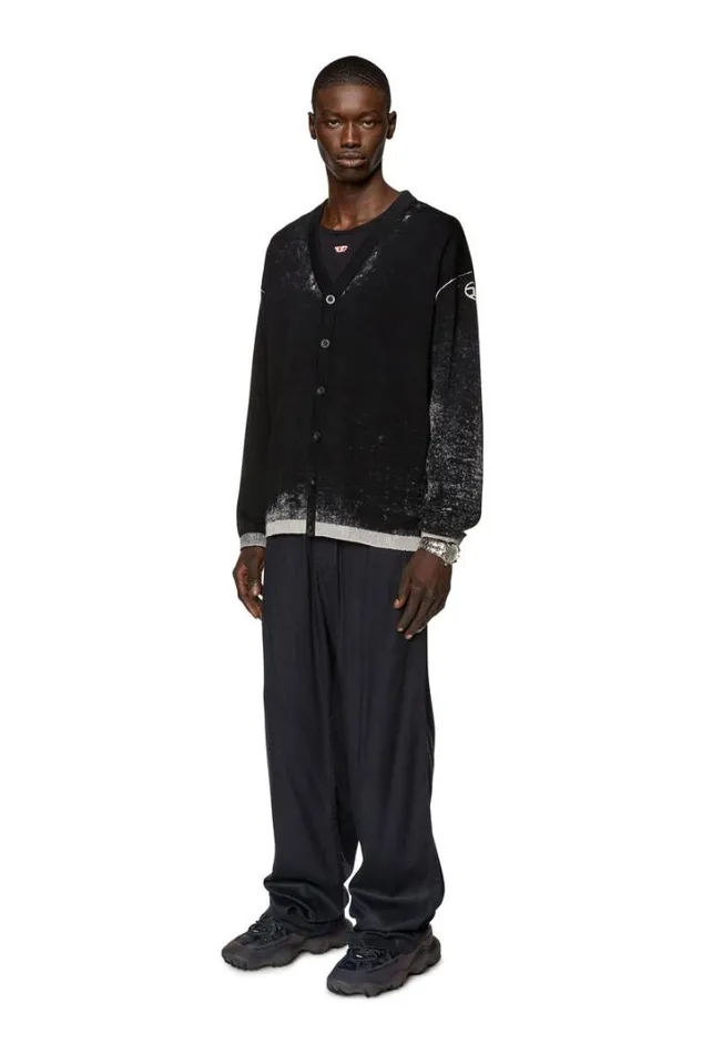 Men KLarenceCardiganB Black Diesel Knitwear