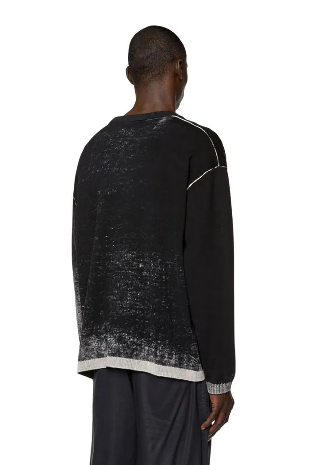 Men KLarenceCardiganB Black Diesel Knitwear Men KLarenceCardiganB Black Diesel Knitwear