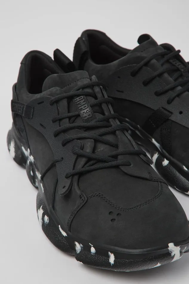 Men Karst Black NubuckTextile Sneaker Camper Sneakers