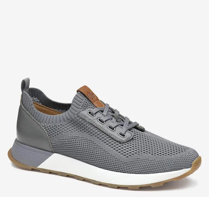 Men Kinnon Knit Jogger Gray Knit JohnstonandMurphy LaceUps