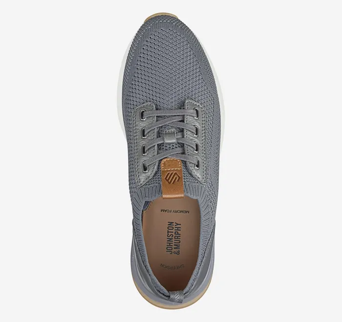 Men Kinnon Knit Jogger Gray Knit JohnstonandMurphy LaceUps Men Kinnon Knit Jogger Gray Knit JohnstonandMurphy LaceUps