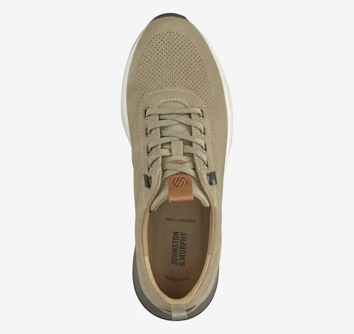 Men Kinnon Perfed Jogger Taupe Oiled Suede JohnstonandMurphy SlipOns and Loafers Men Kinnon Perfed Jogger Taupe Oiled Suede JohnstonandMurphy SlipOns and Loafers