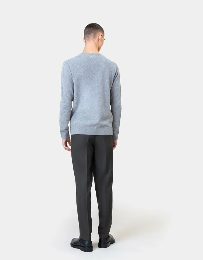 Men Knit Sweaters Colorful Standard Light Merino Wool Crew Sahara Camel