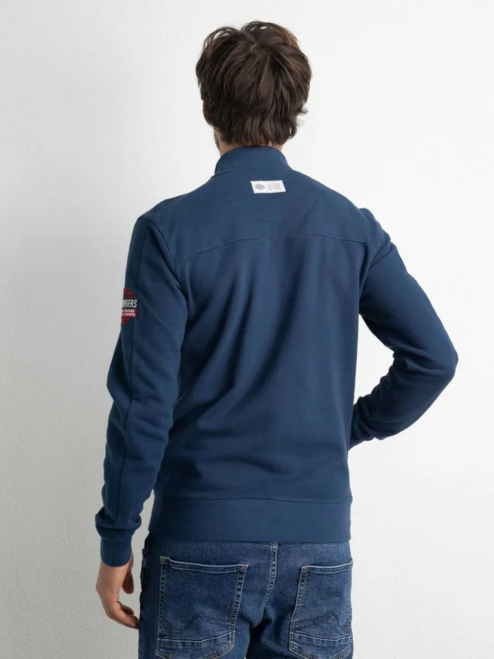 Men Knits and Sweats Petrol Industries Comfortable Cardigan Petrol Blue