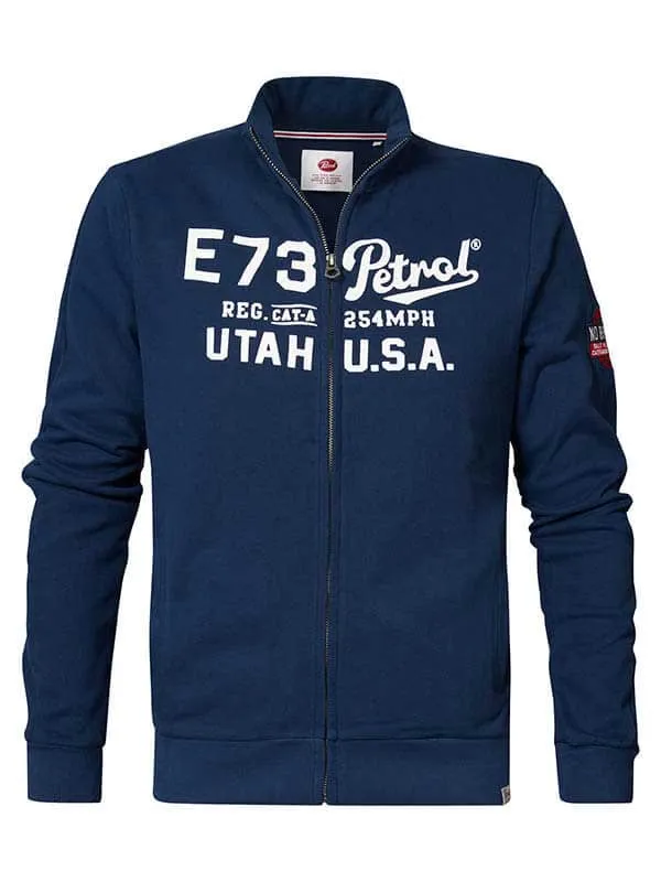 Men Knits and Sweats Petrol Industries Comfortable Cardigan Petrol Blue