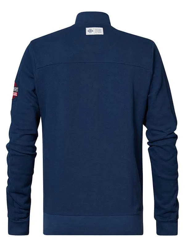 Men Knits and Sweats Petrol Industries Comfortable Cardigan Petrol Blue