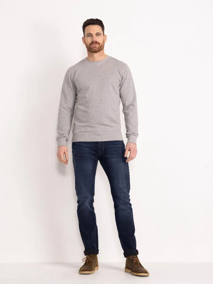 Men Knits and Sweats Petrol Industries Essential Crewneck Sweat Light Grey Melee