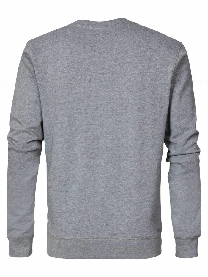 Men Knits and Sweats Petrol Industries Essential Crewneck Sweat Light Grey Melee