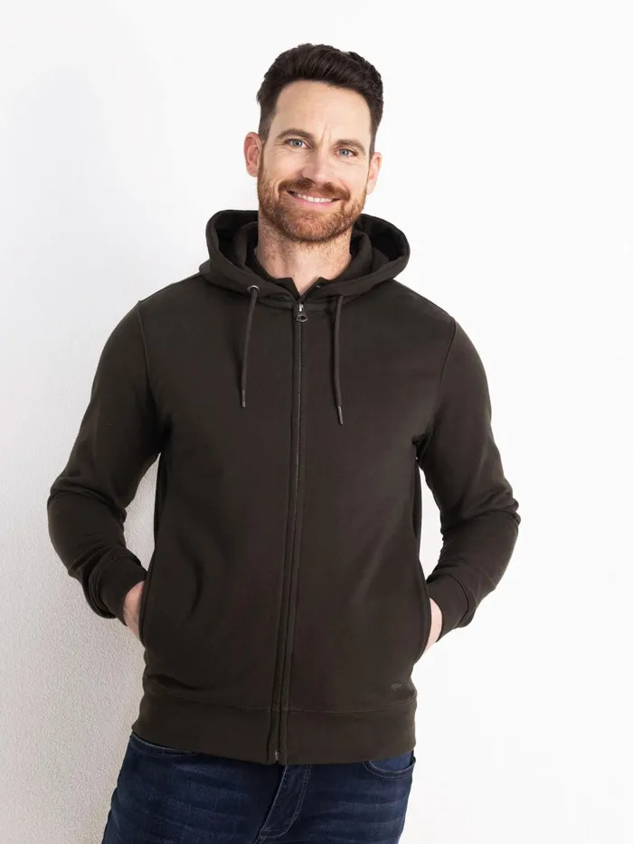 Men Knits and Sweats Petrol Industries Essential Zip Hoodie Forest
