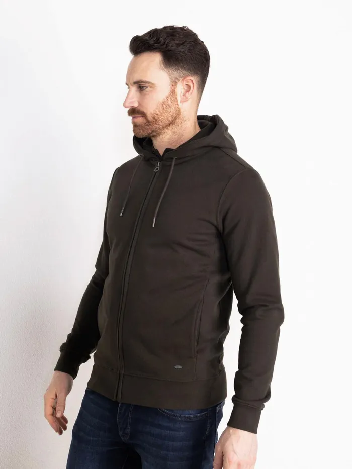 Men Knits and Sweats Petrol Industries Essential Zip Hoodie Forest