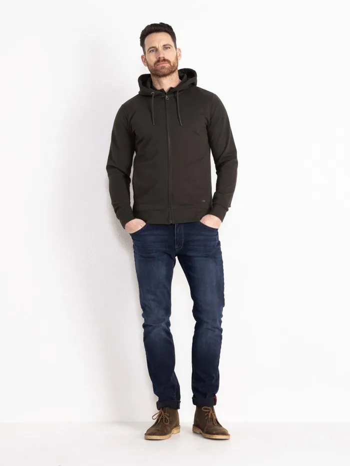 Men Knits and Sweats Petrol Industries Essential Zip Hoodie Forest