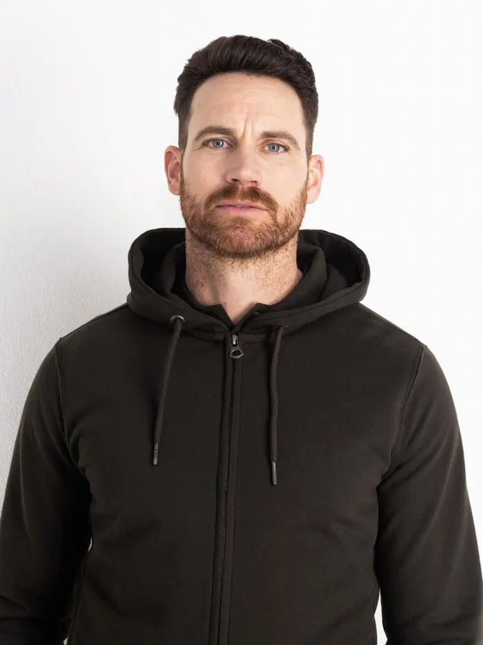 Men Knits and Sweats Petrol Industries Essential Zip Hoodie Forest