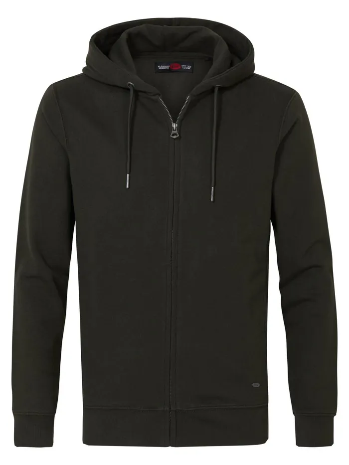 Men Knits and Sweats Petrol Industries Essential Zip Hoodie Forest