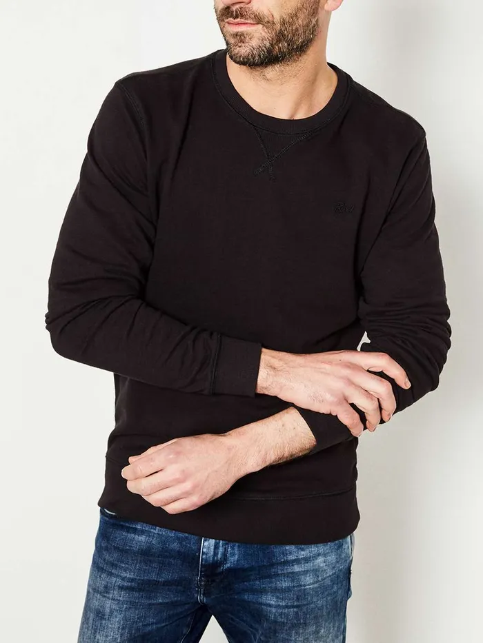 Men Knits and Sweats Petrol Industries Sweater Basic Essentials Black