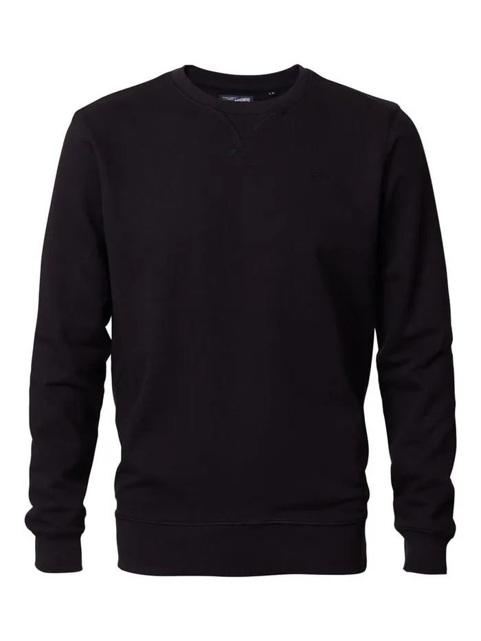Men Knits and Sweats Petrol Industries Sweater Basic Essentials Black Men Knits and Sweats Petrol Industries Sweater Basic Essentials Black