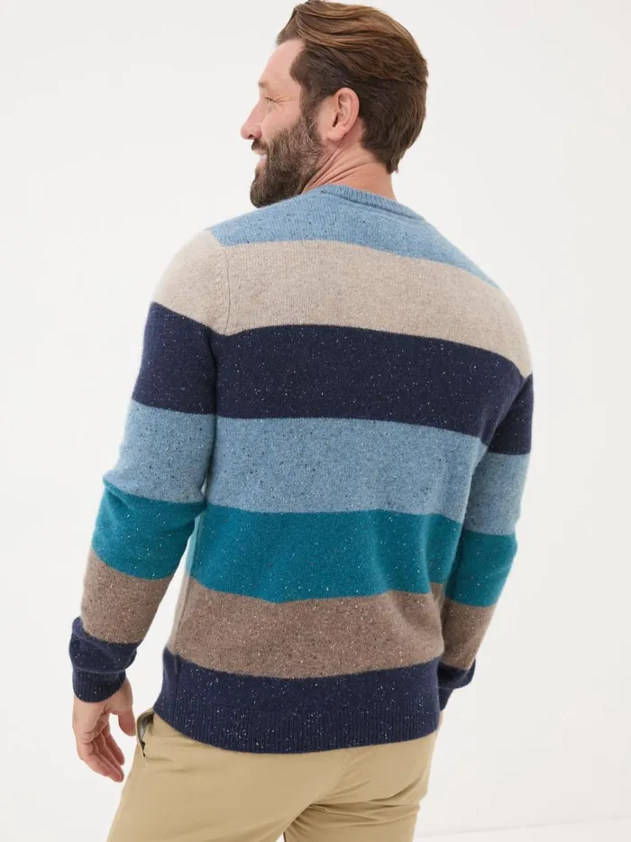 Men Knitwear Fat Face Navy Lambswool Knitted Crew Jumper Men Knitwear Fat Face Navy Lambswool Knitted Crew Jumper