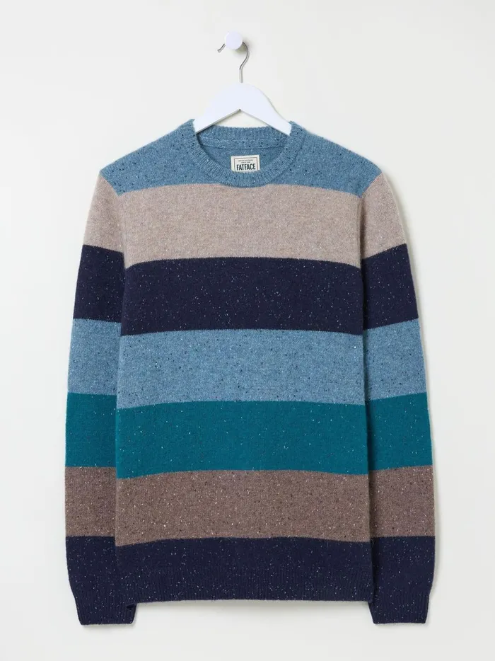 Men Knitwear Fat Face Navy Lambswool Knitted Crew Jumper Men Knitwear Fat Face Navy Lambswool Knitted Crew Jumper