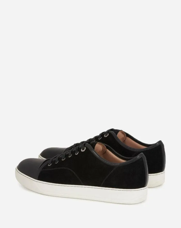 Men Lanvin DBB1 Dbb1 Leather And Suede Sneakers Black Men Lanvin DBB1 Dbb1 Leather And Suede Sneakers Black