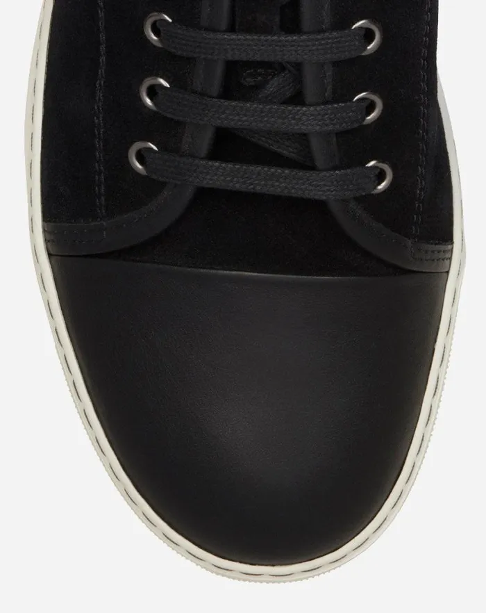 Men Lanvin DBB1 Dbb1 Leather And Suede Sneakers Black Men Lanvin DBB1 Dbb1 Leather And Suede Sneakers Black