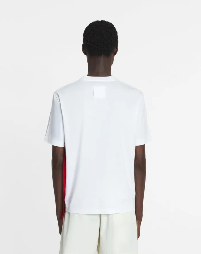 Men Lanvin Tshirts and Polos Bandana Tshirt Optic White Men Lanvin Tshirts and Polos Bandana Tshirt Optic White