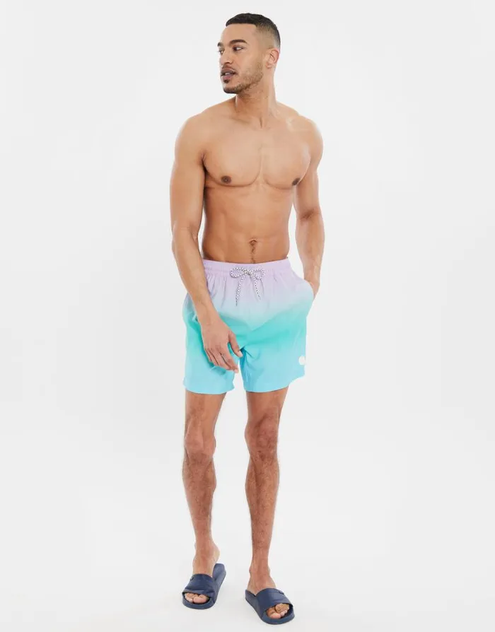 Men Lavender Ombr Swim Shorts Threadbare Swim Shorts Men Lavender Ombr Swim Shorts Threadbare Swim Shorts