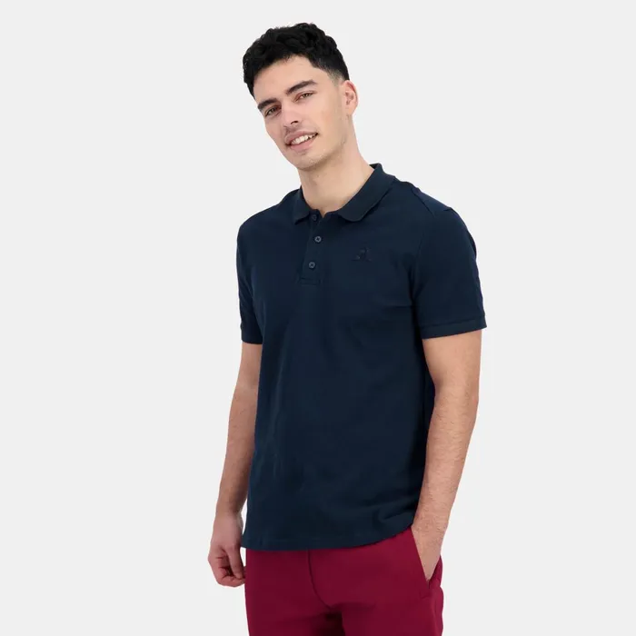 Men Le Coq Sportif Polos Shirts Ton Sur Ton Polo Shirt En Jersey Piqu Coton Dark Velvet Men Le Coq Sportif Polos Shirts Ton Sur Ton Polo Shirt En Jersey Piqu Coton Dark Velvet